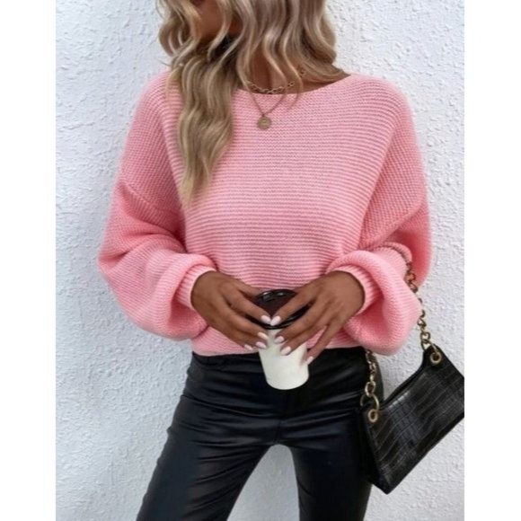 Sweaters - Casual Pullovers Boat Neck Sweater
